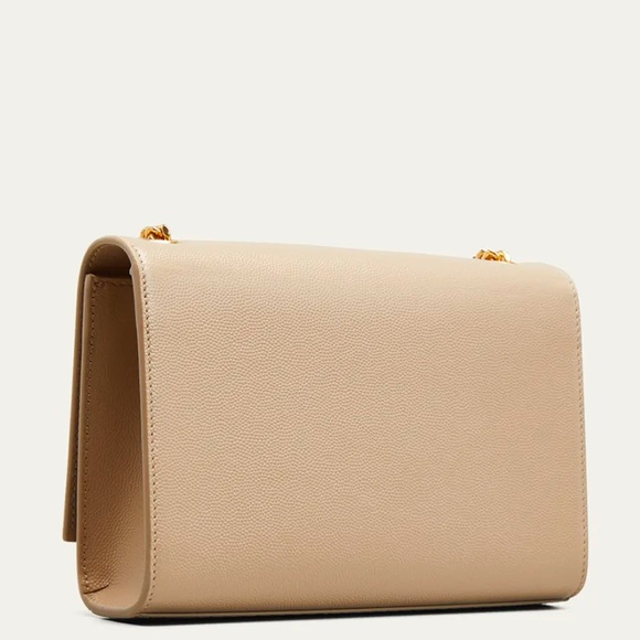 Authentic YSL Kate Saint Laurent Grain de Poudre Shoulder/Crossbody in beige - Picture 5 of 14
